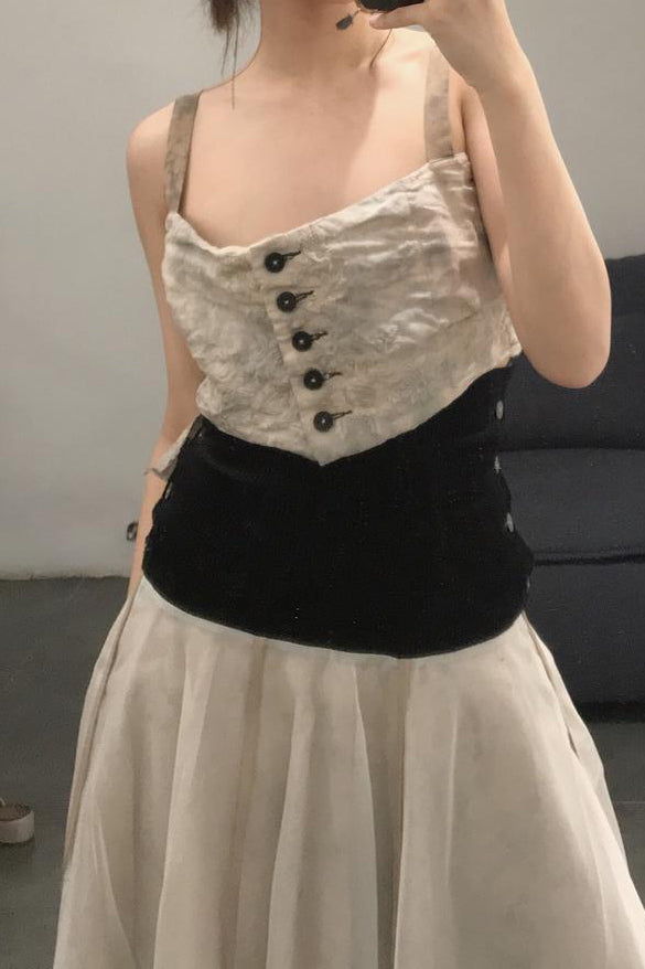 MUTEDANCE MD19FWGRA1-1 Bestickte Weste